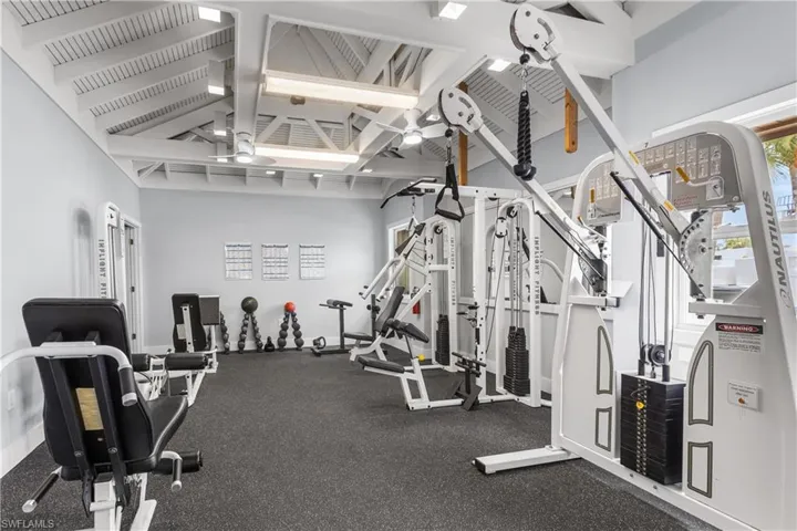 View of workout area