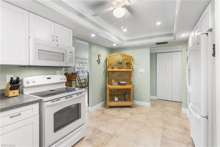 View of flexible eat in kitchen area