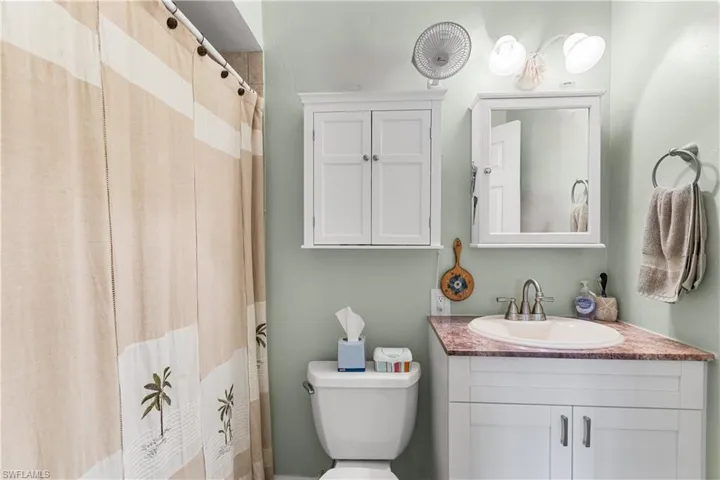 Ensuite Bathroom featuring fully remodeled