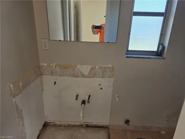 Bathroom with baseboards