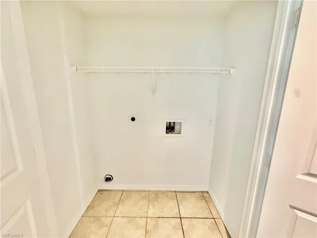 Indoor laundry area inside each units fits full size washer/dryer.