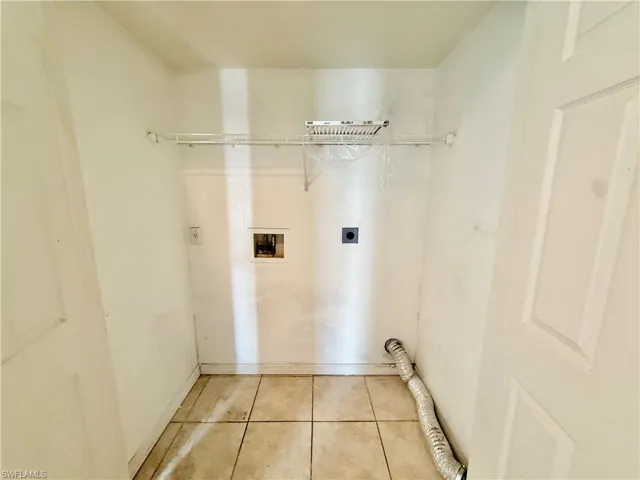 Indoor laundry area inside each units fits full size washer/dryer.