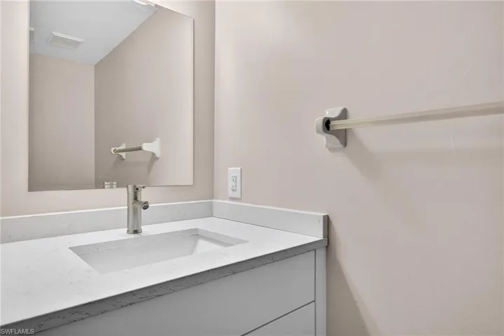 Bathroom featuring vanity