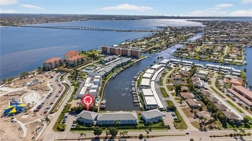 View of property location with a notable bridge and a nearby body of water