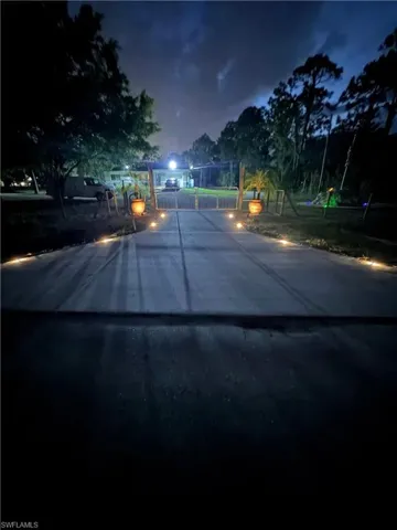 Lighted all over the grounds
