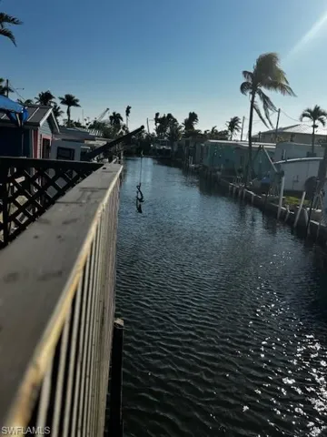 View of water feature featuring a boat dock