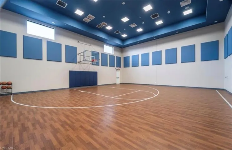 View of sport court featuring community basketball court