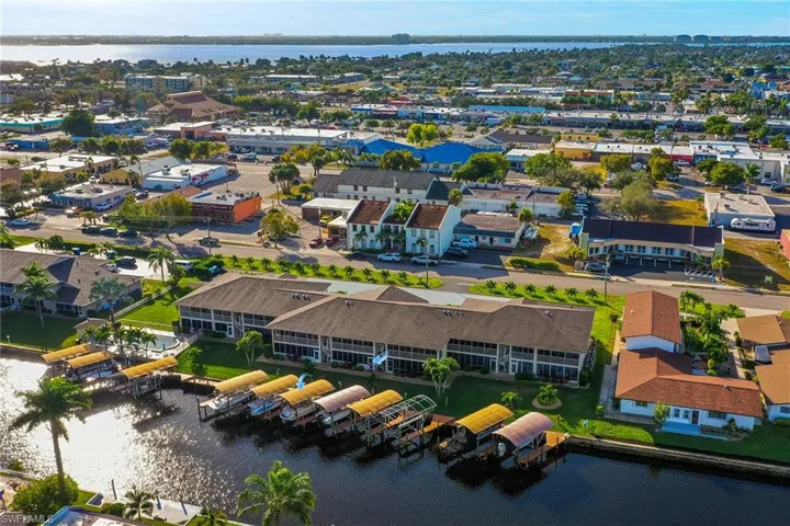 Bird's eye view of a large body of water
