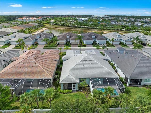 Aerial view of back yard