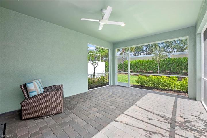 Covered lanai is extended and screened