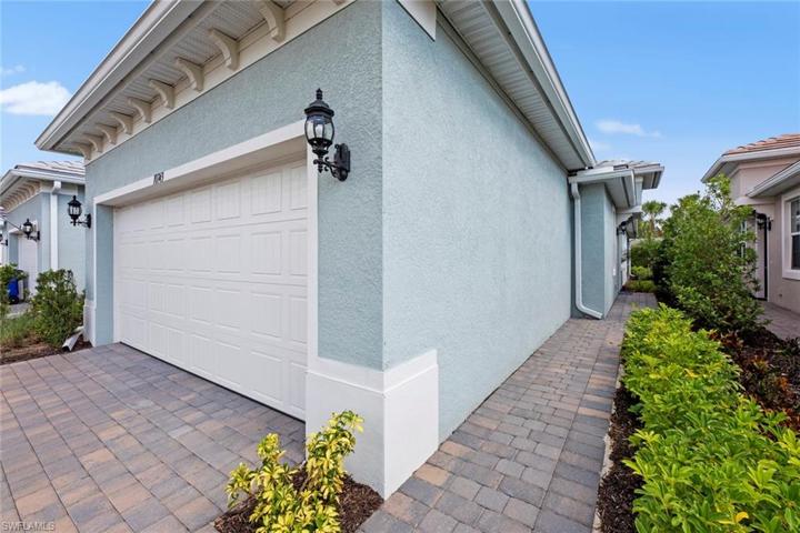 Brick paver walkway to side entry