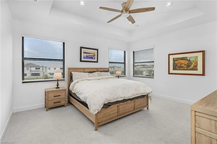 Spacious primary suite with TWO walk in closets