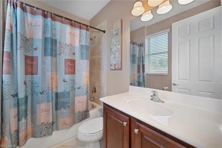 PRIVATE BATH FOR BEDROOM 3 WITH SHOWER/TUB.