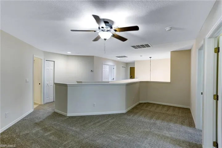 Large loft area ideal for playroom, homework, work-out spaces.