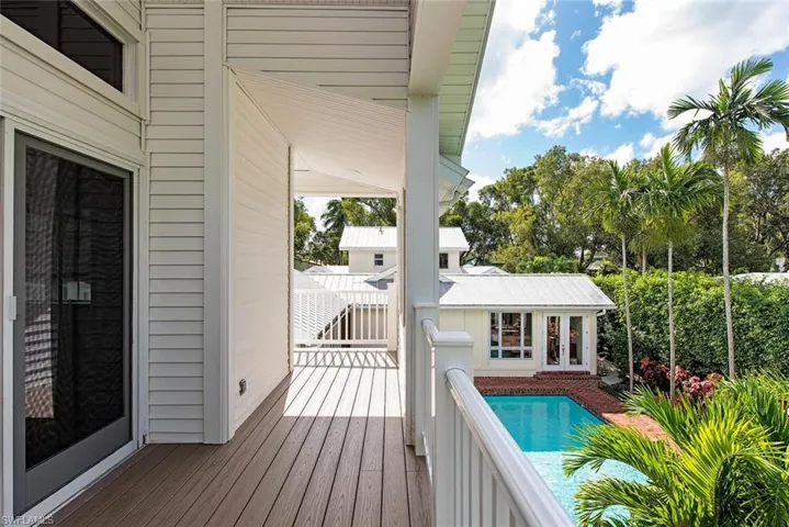Guest quarters over garage.