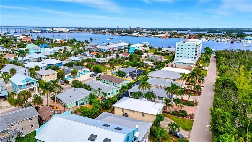 Drone / aerial view of a large body of water - Virtually Edited Image