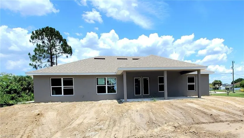 View of back of property