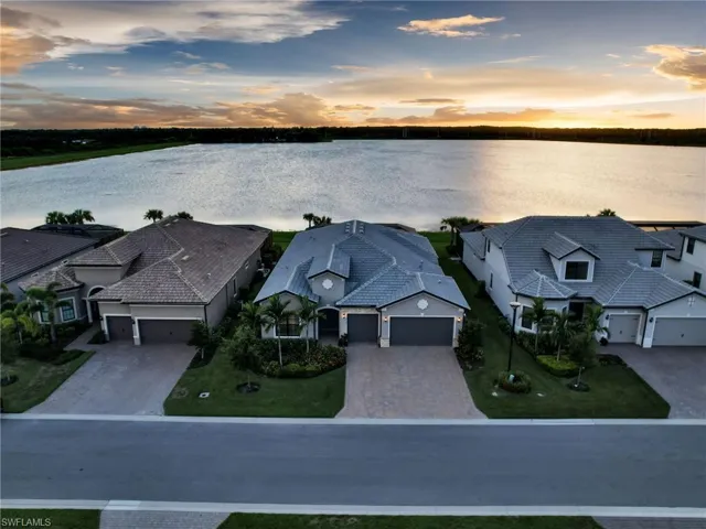 Aerial view at Dusk