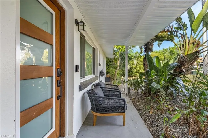 View of front patio