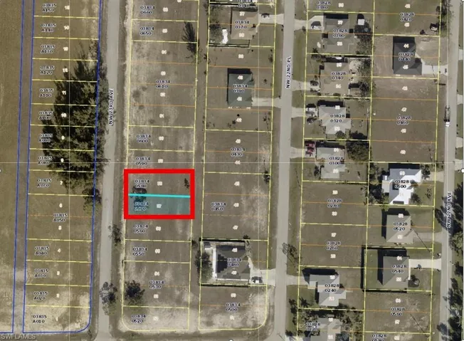 Map / location featuring property parcel outlined