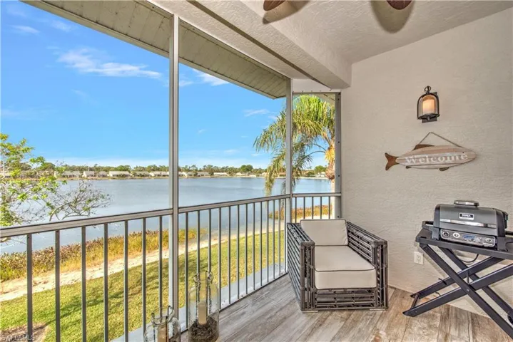 The sellers frequently enjoy barbecuing on their electric grill—it's truly a fantastic way to live! The Lanai features luxurious Mediterranea Boardwalk plank tile flooring.