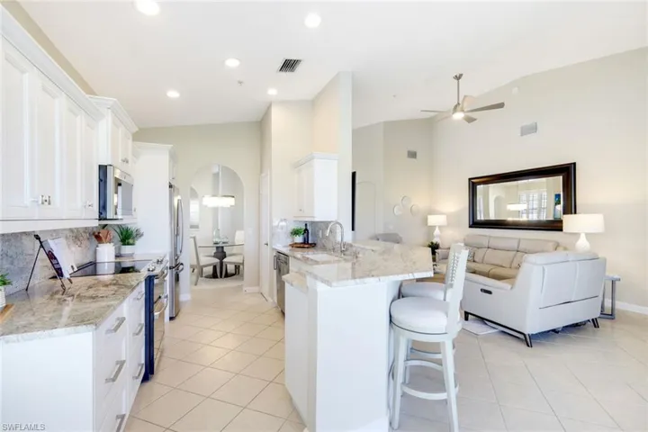 Kitchen and living room