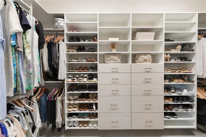View of spacious closet