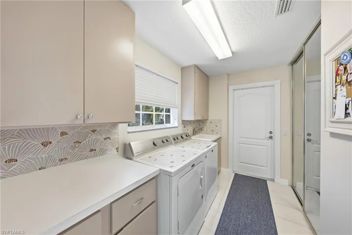 Dedicated laundry area located within the home for everyday convenience.