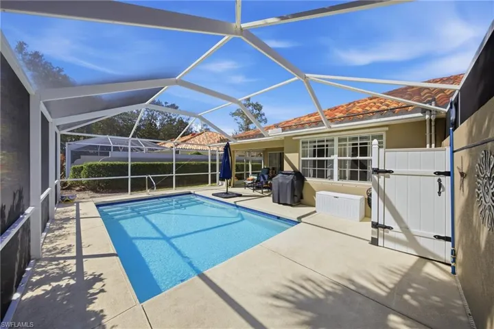 Inviting pool space perfect for enjoying sunny Naples afternoons.