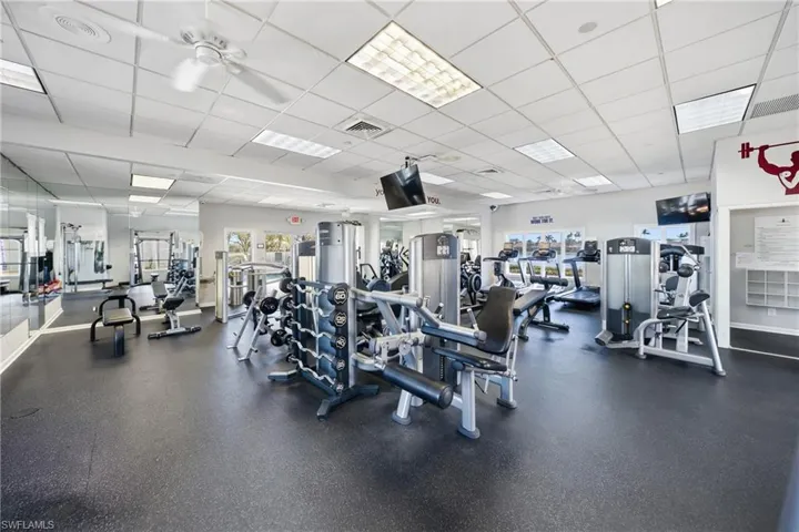 Community fitness center offering a full range of equipment.