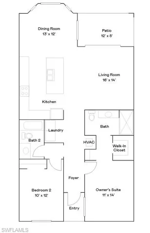 View of room layout
