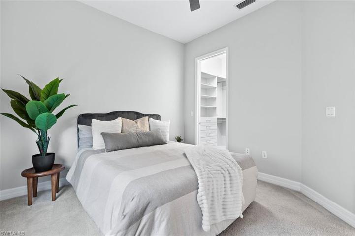 Guest Bedroom 2 with custom walk-in closet