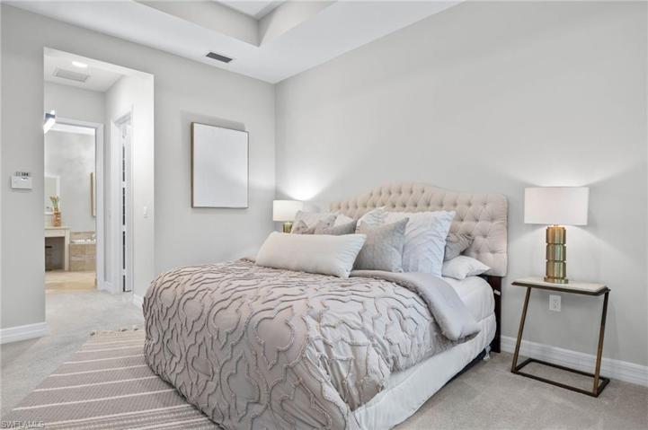 Master Bedroom with 2 custom walk in closets