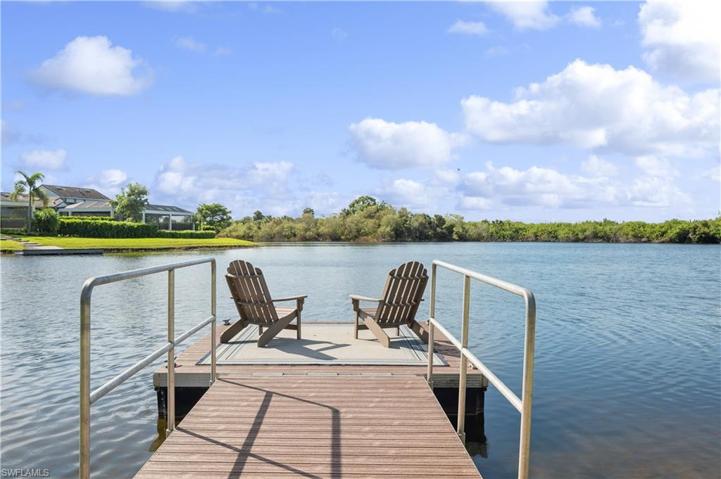 Dock & View over creek & preserve