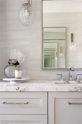 Bathroom featuring vanity