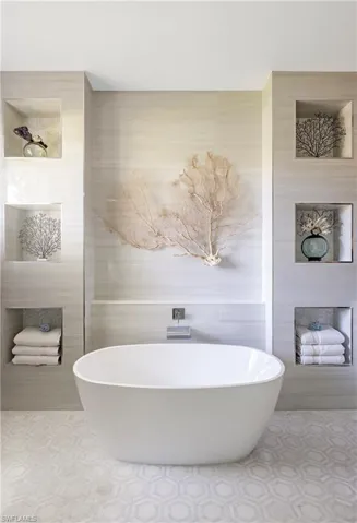 Bathroom featuring a tub