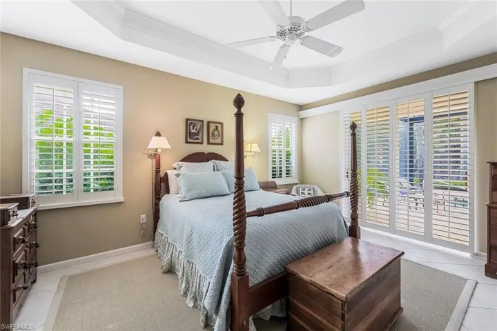 Double Sinks, soaking tub, Shower and private water closet.  Master Bedroom has 2 closets
