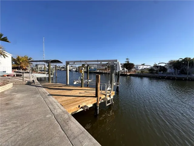 Dock and canal looking East.