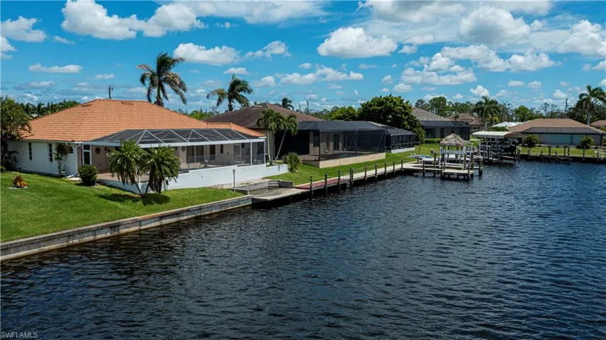 aerial view from the side of home
