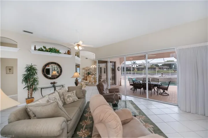 great room looking out to lanai/pool/ water view