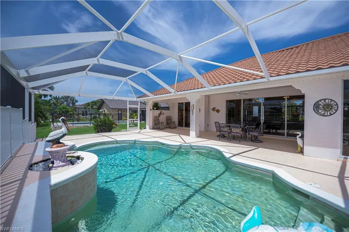 pool looking to the extended covered lanai area