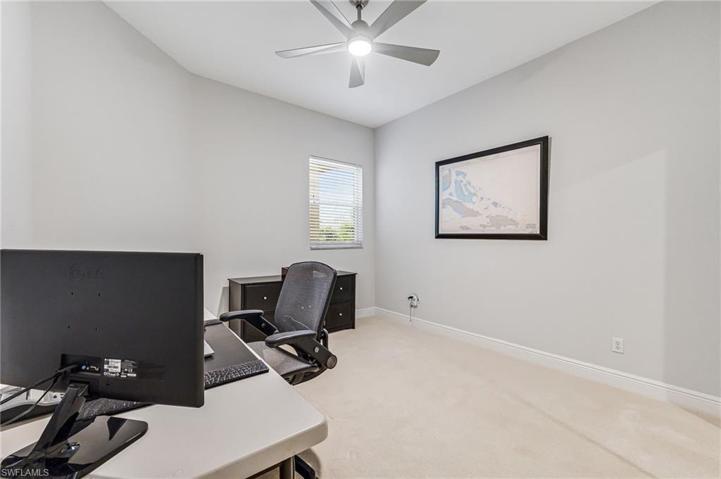 Bedroom used as an office