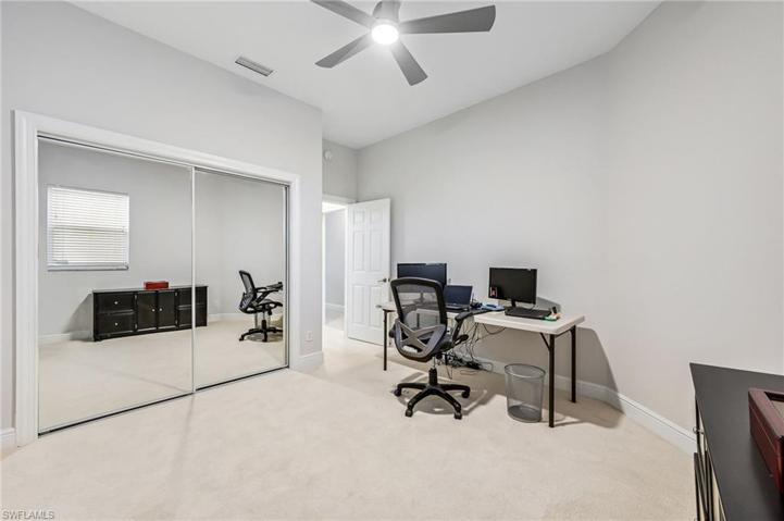 Bedroom used as an office