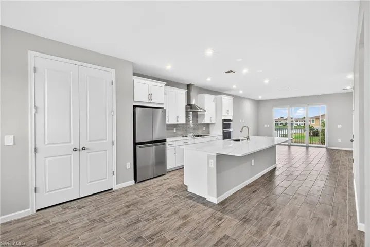 Pantry next to kitchen