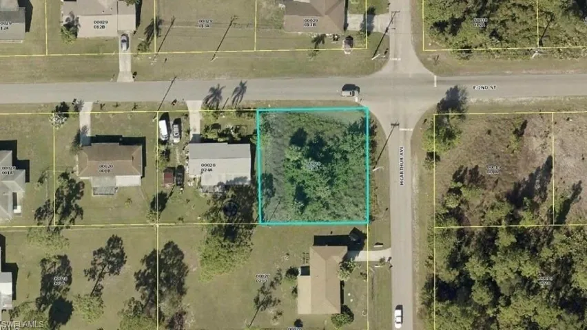 Aerial Property Map. Illustrating the property's boundaries and surrounding parcels