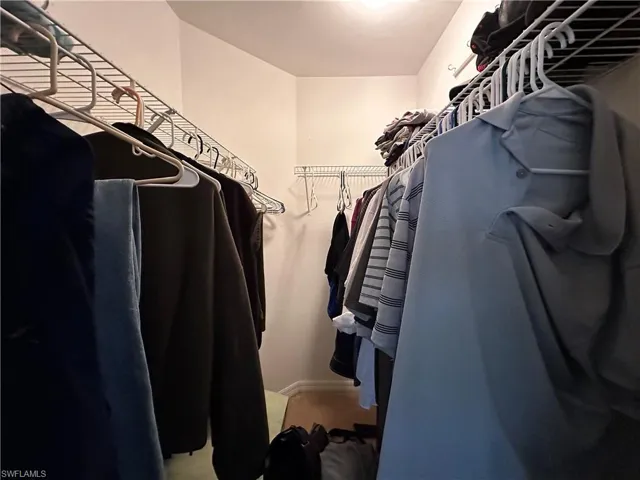 View of spacious Walk In Closet