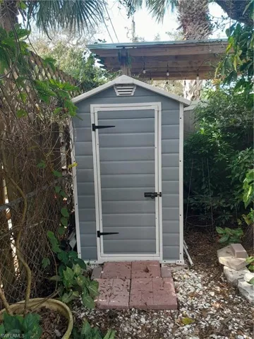 View of outdoor structure