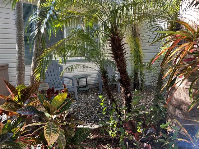 Sitting area from the front yard