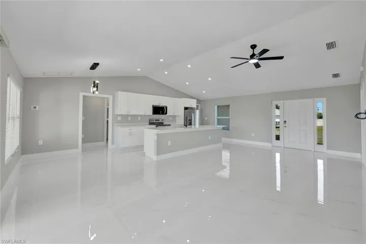 open concept floor plan