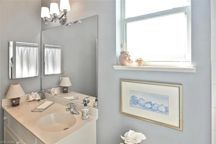 Guest Bathroom has a window bringing plenty of natural light